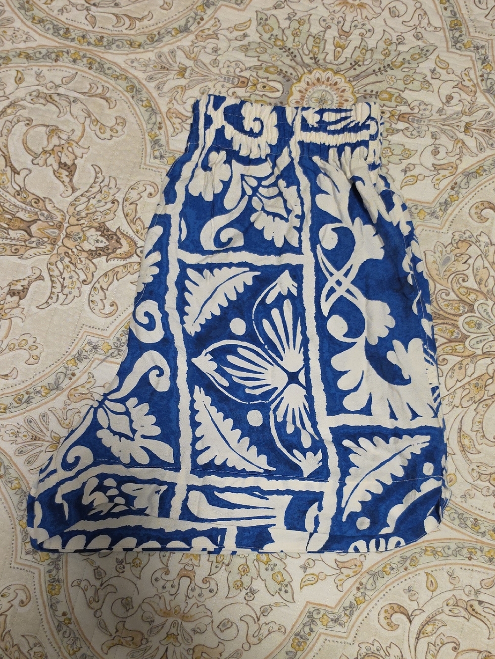 H&M Blue and White High Waist Women's Shorts
